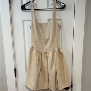 Elegant Cream Mini Dress